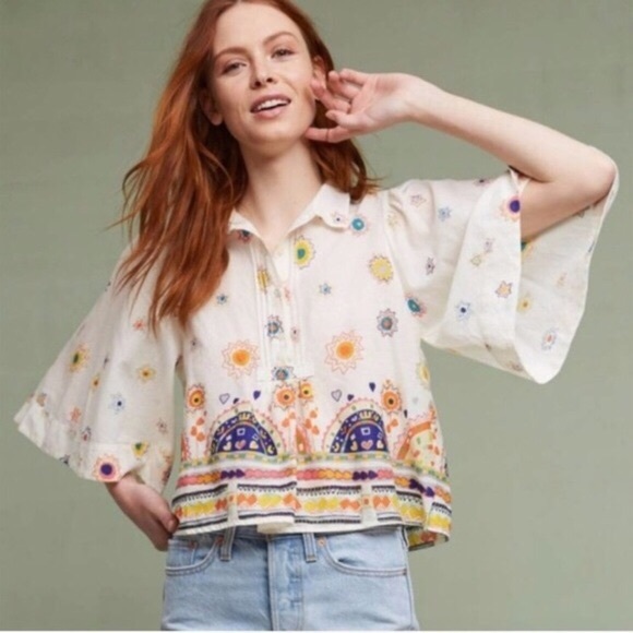 Anthropologie Tops - ANTHRO Maeve Eliot Popover Blouse -67